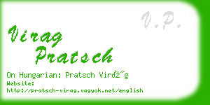 virag pratsch business card